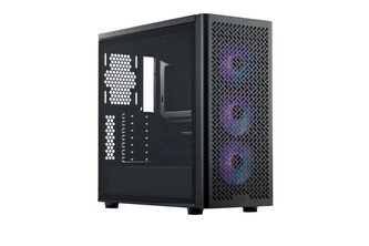 Cooler Master case Elite 502, Průhledná bočnice, ATX, 3x 120mm ARGB Fan, černá