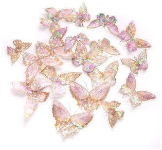 Naklejki pet - kwiaty, 30szt - beige mist, Dp Craft