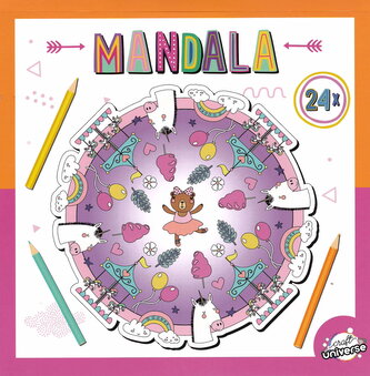 Omalovánky, mandala - holčičí motivy, 24 listů