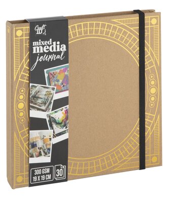 Blok - deník, 20x20 cm, 300 gsm, 30 listů,  motiv natural