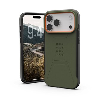 UAG Civilian Magsafe,Olive/Orange - iPhone 2025 Pro Max