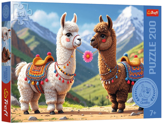 Puzzle 200-el. Kolorowe lamy, Trefl