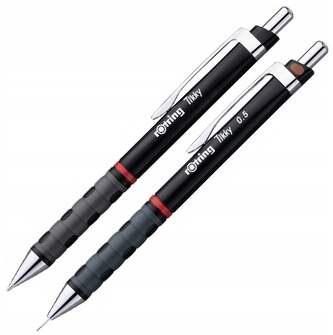 Zestaw Tikki czarny długopis i ołówek 0,5 Rotring
