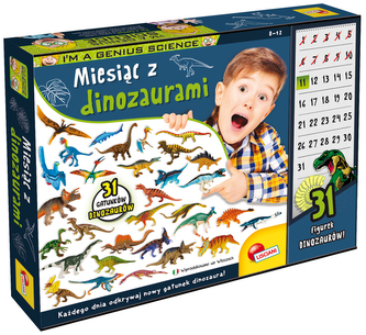 Zestaw naukowy I"M A Genius Miesiąc Z Dinozaurami, Lisciani