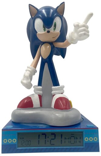 Lampka 3D z budzikiem (4x1) Sonic, Kids