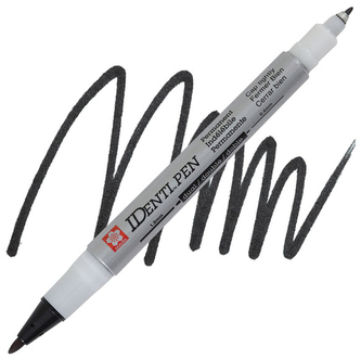 Marker dwustronny Identi-Pen F/EF czarny XYKT49, Sakura