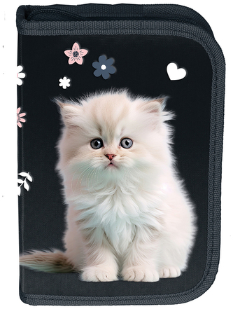 Piórnik 3-komorowy bez wyposażenia Cat PP25CO-P001BW, Paso