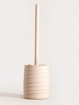 TORUS WC štětka s reliéfem béžová | 10,2x10,2x36,5 cm | 733697