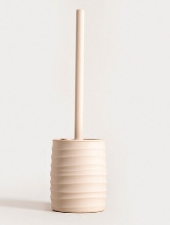 TORUS WC štětka s reliéfem béžová | 10,2x10,2x36,5 cm | 733697