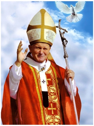 Malowanie po numerkach 40x50cm Święte papież z gołąbkiem, Norimpex