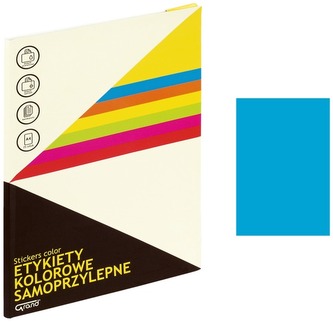 Etykiety samoprzylepne A4 niebieskie 1 szt. x 100 ark. 066, Grand
