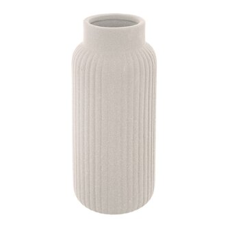 Váza porcelán pr. 10,5 cm, v. 24,5 cm smetanová