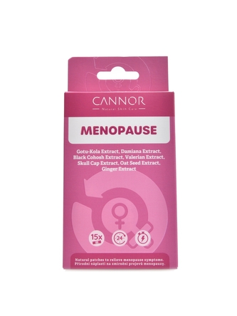 Cannor - Přírodní náplasti Menopause 15 ks