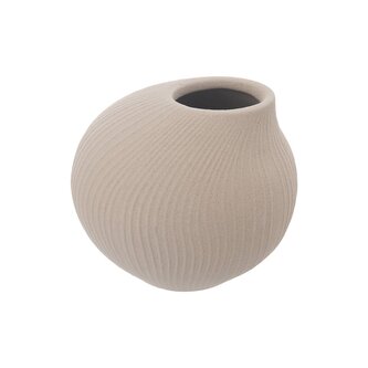 Váza porcelán pr. 12 cm, v. 10 cm béžová