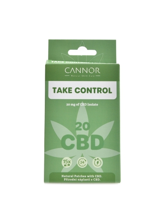 Cannor - Přírodní náplasti CBD Take control 15 ks