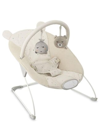 Vibrační lehátko s melodiemi MoMi GLOSSY béžové