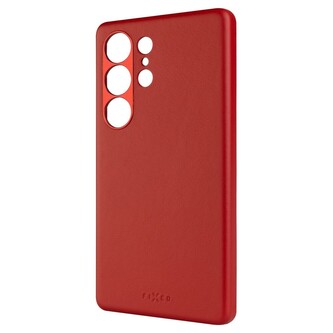 FIXED MagLeather kožený kryt s MagSafe Samsung Galaxy S25 Ultra červený