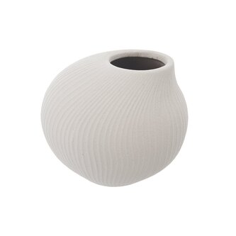 Váza porcelán pr. 12 cm, v. 10 cm smetanová