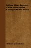 William Sharp Engraver - With a Descriptive Catalogue of His Works