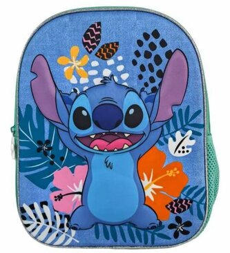 3D dětský batoh Disney|Lilo & Stitch: Tropický Stitch (objem 6 litrů|24 x 30 x 8 cm)