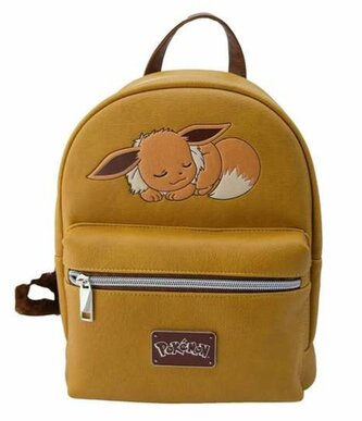 Batoh dámský Pokémon: Eevee (objem 7 litrů|22 x 28 x 11 cm) hnědý polyuretan