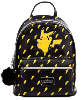 Batoh dámský Pokémon: Pikachu (objem 7 litrů|22 x 28 x 11 cm) černý polyuretan