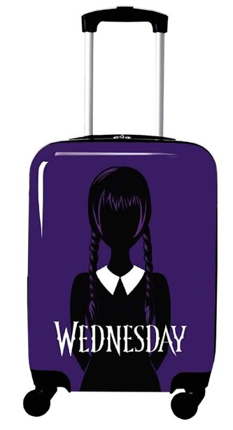 Cestovní kufr na kolečkách Netflix|Wednesday: Postava (objem 34 litrů|36 x 55 x 22 cm)