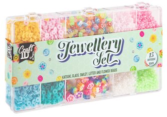 Jewellery set - sada barevných korálků, 15 druhů