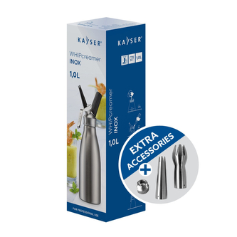 KAYSER Láhev na šlehačku celonerezová INOX 1,0 l