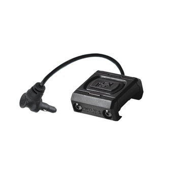 Unity Tactical - Włącznik żelowy na kablu ModButton Lite - Crane Laser - 4,5" - Czarny - MBL-BLK-CL-4.5