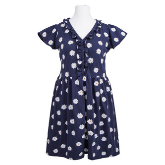 EWA 970446 LINDA Koszula ciążowa granatowa stokrotki L