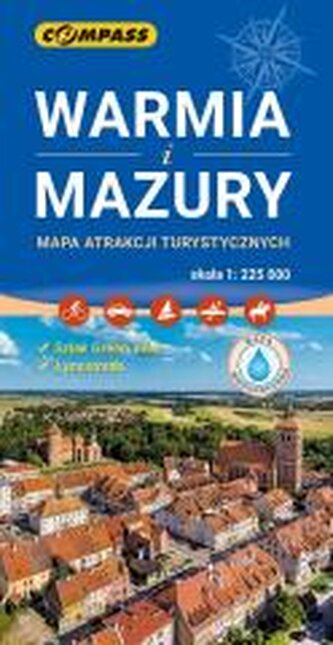 Mapa atrakcji turystycznych Warmia i Mazury
