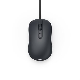 Hama kabelová optická myš CM-200, tichá, černá