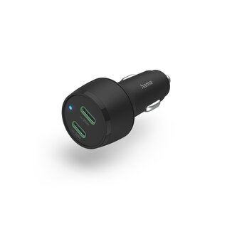 Hama rychlá USB nabíječka do vozidla, 2x USB-C PD/QC, 45 W Hama rychlá USB nabíječka do vozidla, 2x USB-C PD/QC, 45 W