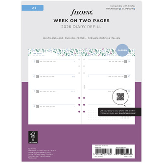 Filofax, Diářový set Garden 2026, A5