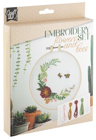 Vyšívání  - Květiny a včely