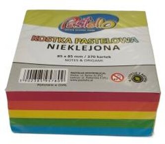 Kostka nieklejona 85x85mm 370 kartek kolorowa