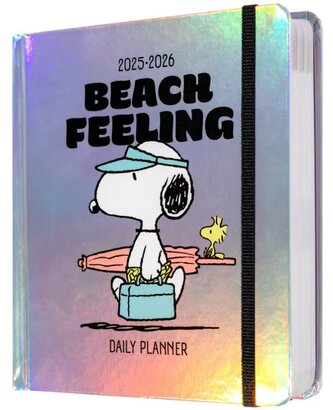 Denní plánovací školní diář 2025/2026 Snoopy: Plážová pohoda (14 x 16 cm)