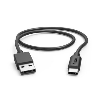 Hama kabel USB-C 2.0 typ A-C 0,5 m, černý