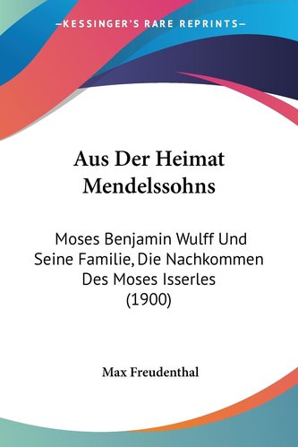 Aus Der Heimat Mendelssohns