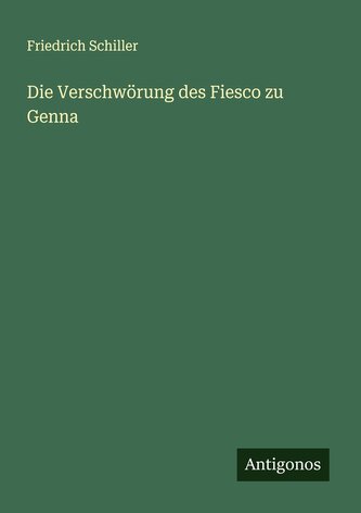 Die Verschwörung des Fiesco zu Genna