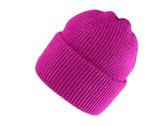 Dámská zimní čepice s králičí vlnou a jemným lurexem - 1 ks - 3 fialovorůž ost.