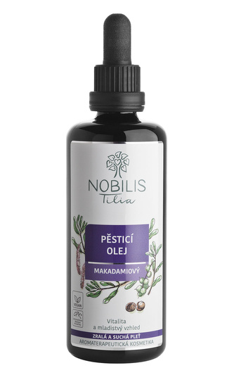 Pěsticí olej makadamiový 100 ml fialové sklo