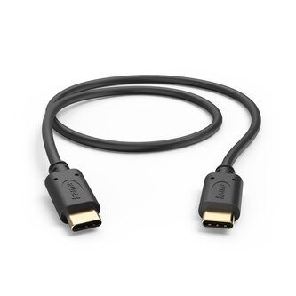 Hama kabel USB-C 2.0 typ C-C 0,5 m, černý