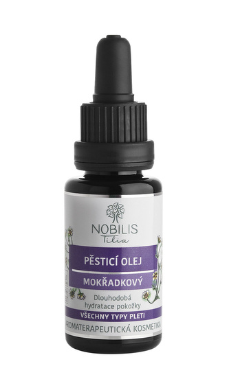 Pěsticí olej mokřadkový 20 ml fialové sklo