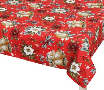 Ubrus VÁNOCE - Červená,Šedá,Zelená - 70x70 cm