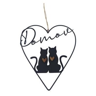 Srdce k zavěšení s kočkami K4536