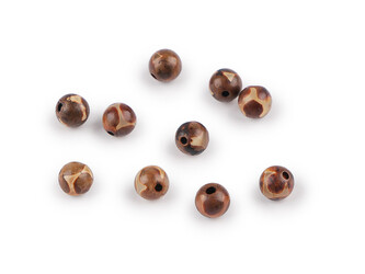 Achát Dzi syntetický, minerální korálky Ø6 mm - 10 ks - achát