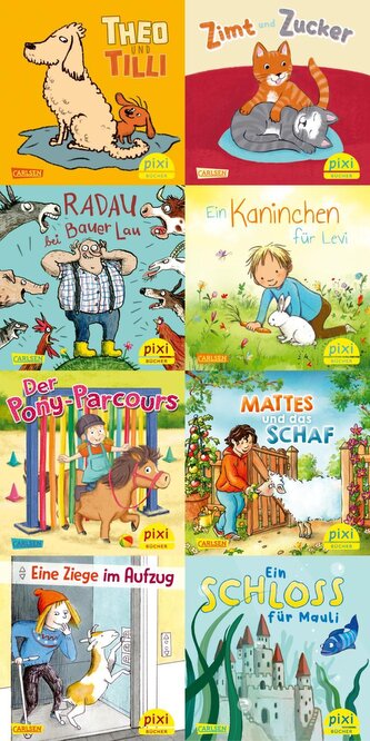 Pixi-Box 306: Pixis Lieblingstiere (8x8 Exemplare)