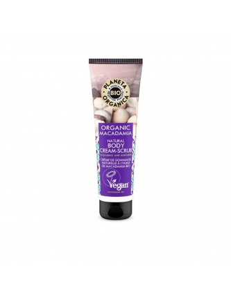 PO ORGANIC MACADAMIA: Přírodní tělový krémový peeling 140ml TML K210